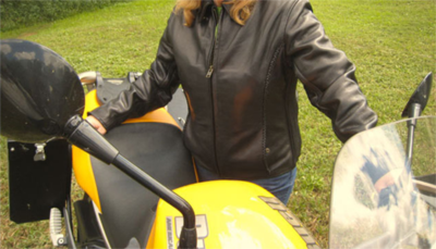 Fox Creek Ladies Leather Motorcycle Jacket