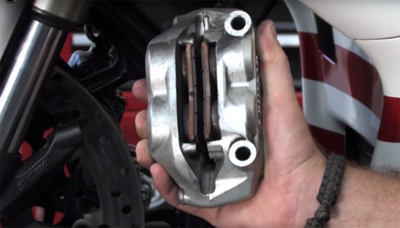 how to replace motorcycle brake pads