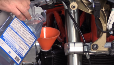 Motorcycle Coolant Flush