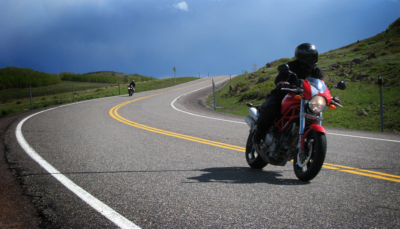 skwoosh motorcycle gel pad on a ducati monster